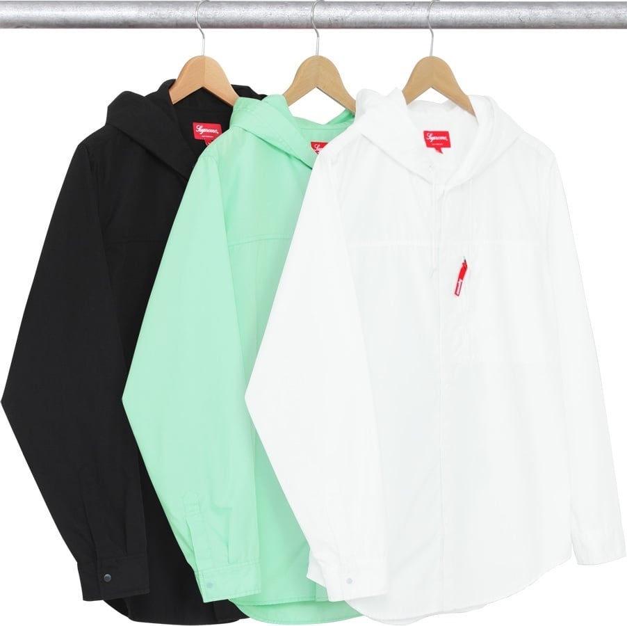 Hooded Snap Front Shirt